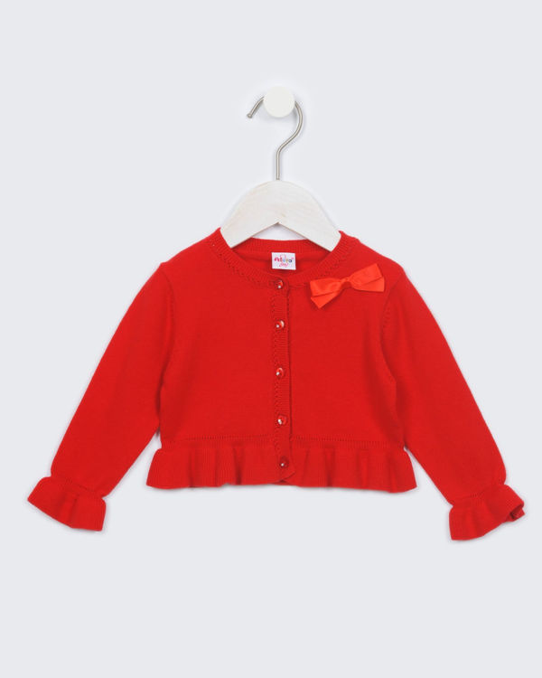 Picture of XH5741 GIRLS ELEGANT WAIST CARDIGAN